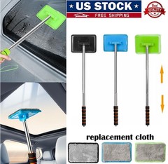 3× Car Extendable Handle Windshield Cleaner Telescopic Glass Wiper Cleaning Tool