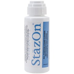 StazOn All-Purpose Stamp Cleaner with Dauber-Top, Lightly Lemon Scented , 2 F…