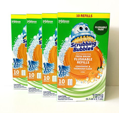Scrubbing Bubbles Fresh Brush Refills for Toilet Cleaning System – Citrus – 40