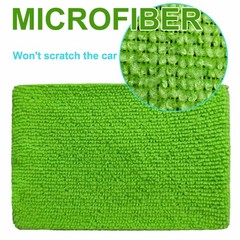 3-Pcs Windshield Cleaning Tool Car Window Microfiber Wiper Cleaner Glass Brush