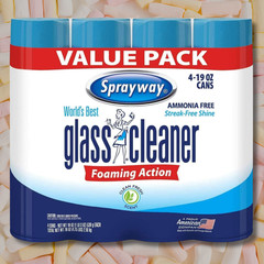 4 PACK Sprayway World’s Best Glass Cleaner, Value Pack, 19 OZ