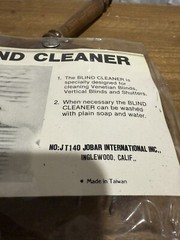Vintage Blind Cleaner Jobar International Inc Wood Handle Made in Taiwan #JT140