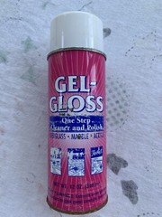 Vintage GEL-GLOSS One Step Cleaner and Polish Can For Fiberglass/Marble 10% Full