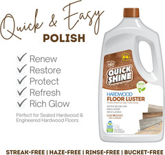 Hardwood Floor Luster 64Oz | Plant-Based Cleaner & Polish W Carnauba | Simply Sq