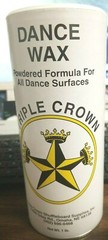 (ONE) DANCE FLOOR WAX, POWERED, 16 oz CAN, TRIPLE CROWN, REDUCES FRICTION