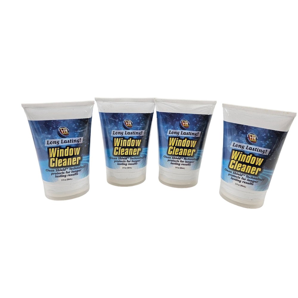EZR Window Cleaner 3 fl oz Set of 4 Long Lasting Clean Shield Technology