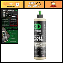3D Glass Polish – Cerium Oxide Scratch Remover for Car Windows, Restores Clarity