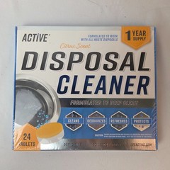 Garbage Disposal Cleaner Deodorizer Tablets – 24 Pack, New Powerful XL Foaming
