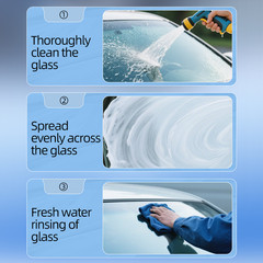 Automotive Oil Film Cleaner Car Windshield Oil Film Remover 180ml w/ Brush Head