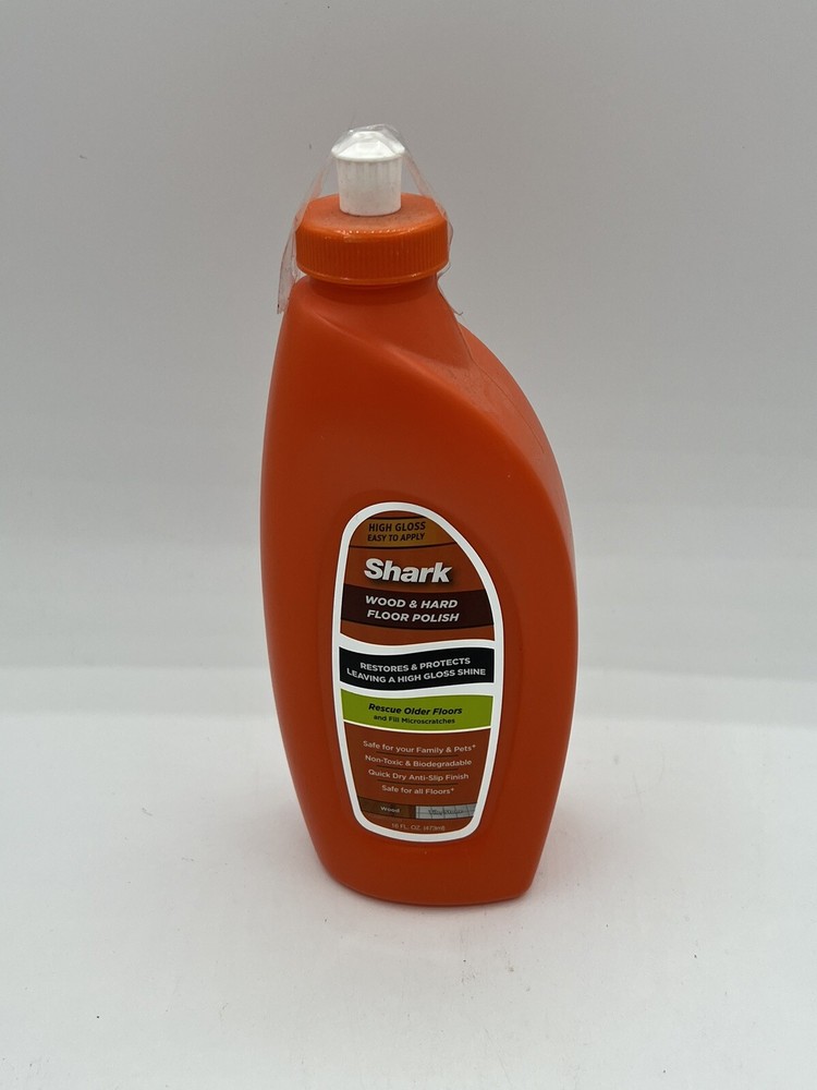 SHARK Wood And Hard Floor Polish 16 Fl Oz High Gloss Restores and Protects NEW