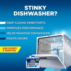 Finish Dual Action Dishwasher Cleaner: Fight Grease & Limescale, Fresh, 8.45 Oz.