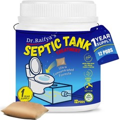 Septic Tank Treatment Pods – 12 Pcs for 1-Year Supply | Beneficial Bacteria &