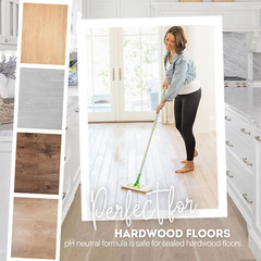 Hardwood Floor Luster 64Oz | Plant-Based Cleaner & Polish W Carnauba | Simply Sq
