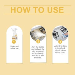 Degreaser Cleaner Heavy Duty, Kitchen Cleaner, All Purpose Stain Removal Cleaner