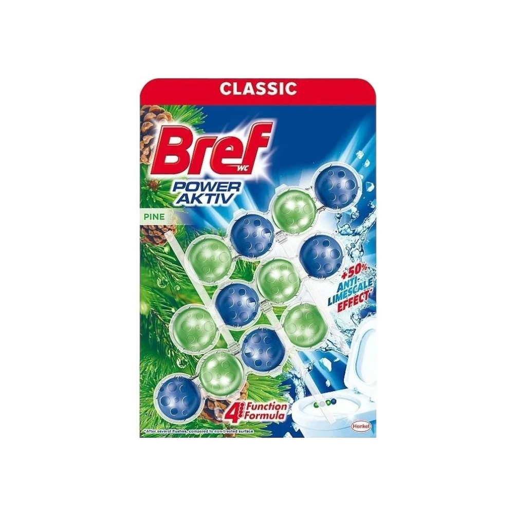 Bref Classic Toilet Bowl cleaner/freshener PINE scent -3 x 50g-FREE SHIPPING