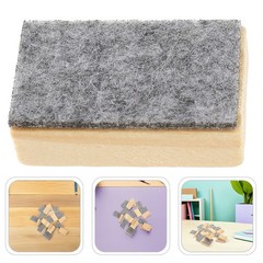 24 Pcs Small Felt Wood Eraser for Classroom Office and Home Cleaning