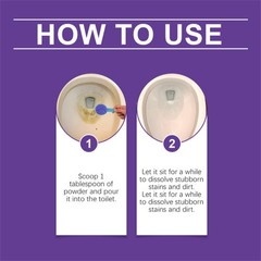 4Bags Fizzclean Toilet Foam Cleaner, Toilet Cleaning Foam Insta-Action 100g
