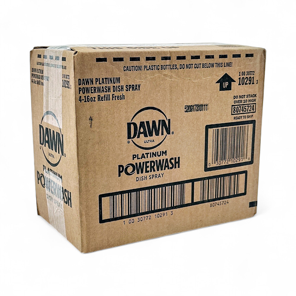 Dawn Ultra Platinum Powerwash Dish Spray Fresh Clean Refill 4-Pack 16oz Refill