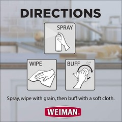Weiman Stainless Steel Cleaner and Polish Spray, 17 oz, Pack of 1 – NEW