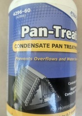 Nu-Calgon Pan-Treat Condensate Pan Treatment 4296-60 Open Bottle 2/3 Full