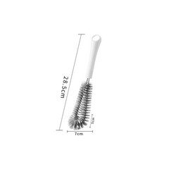 Long Handle Cup Brush L Shape Head for Deep Cleaning of Tumblers and Bottles