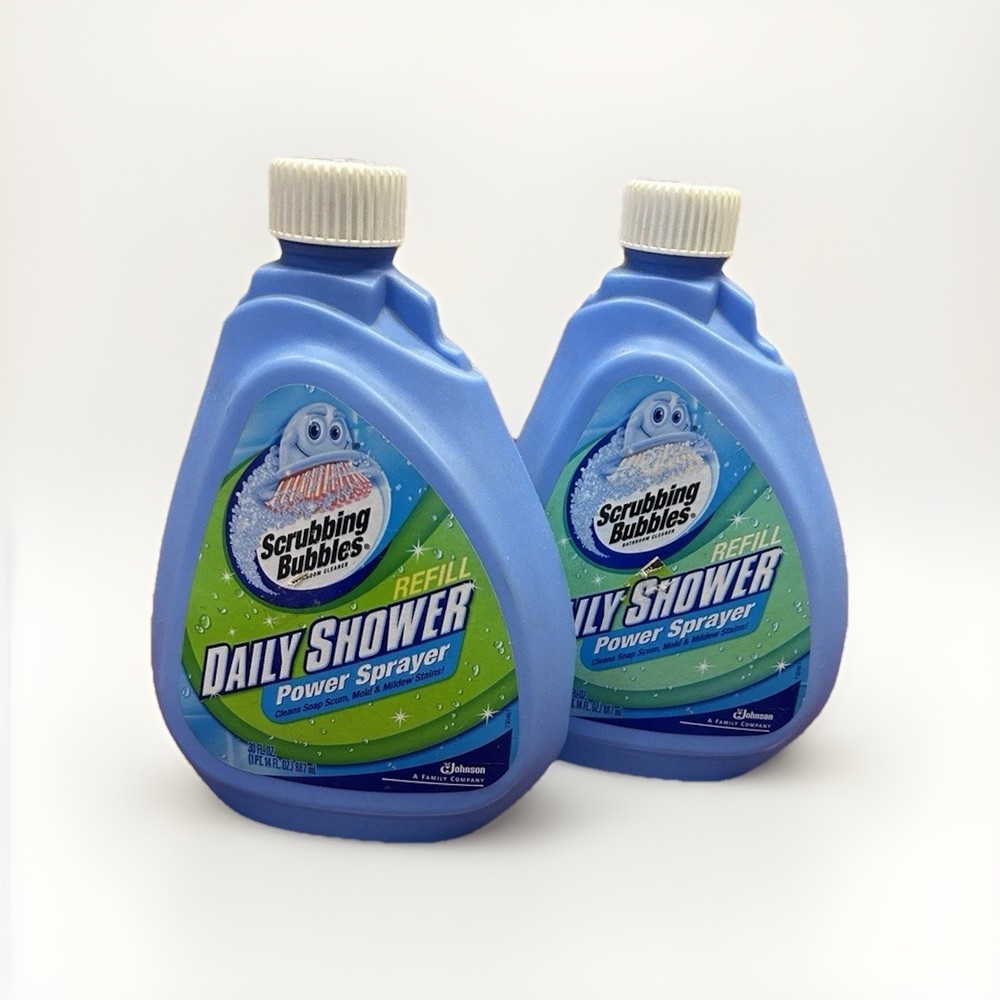 2x Scrubbing Bubbles 30oz Automatic Daily Shower Cleaner Refill Power Sprayer