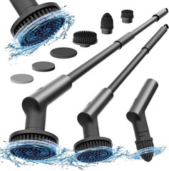 HOTO Cordless Electric Spin Scrubber, IPX7 Full Body Waterproof Bathroom Cleanin