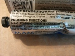 MAAS Fine Polishing Cream For All Metals – 4oz Tube 3.8 Oz Now