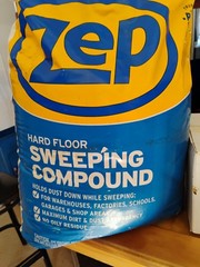 ZEP 50lbs Hard Floor Sweeping Compound Max Dirt & Dust Absorbency No Oil Residue