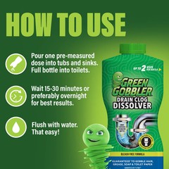 Drain Clog Dissolver, Drain Opener-Cleaner, Toilet Clog Remover, 31 oz