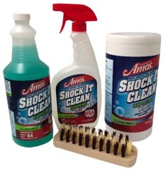Professor Amos 32 oz. Shock Concentrate Kit w/ Brush & 100-ct Wipes – Cucumber