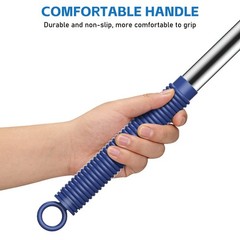 SetSail Cobweb Duster with Extension Pole for Cobweb Cleaning Blue Retractable