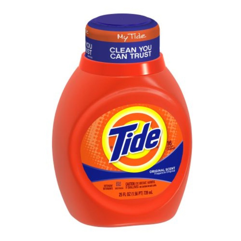 3x Tide Liquid Original Laundry Detergent Soap Washing Home Cleaning Bulk 25oz