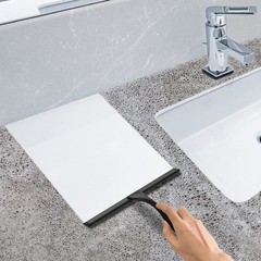 Stainless Steel Shower Squeegee with Hook 12 Inch Bathroom Cleaning Tool