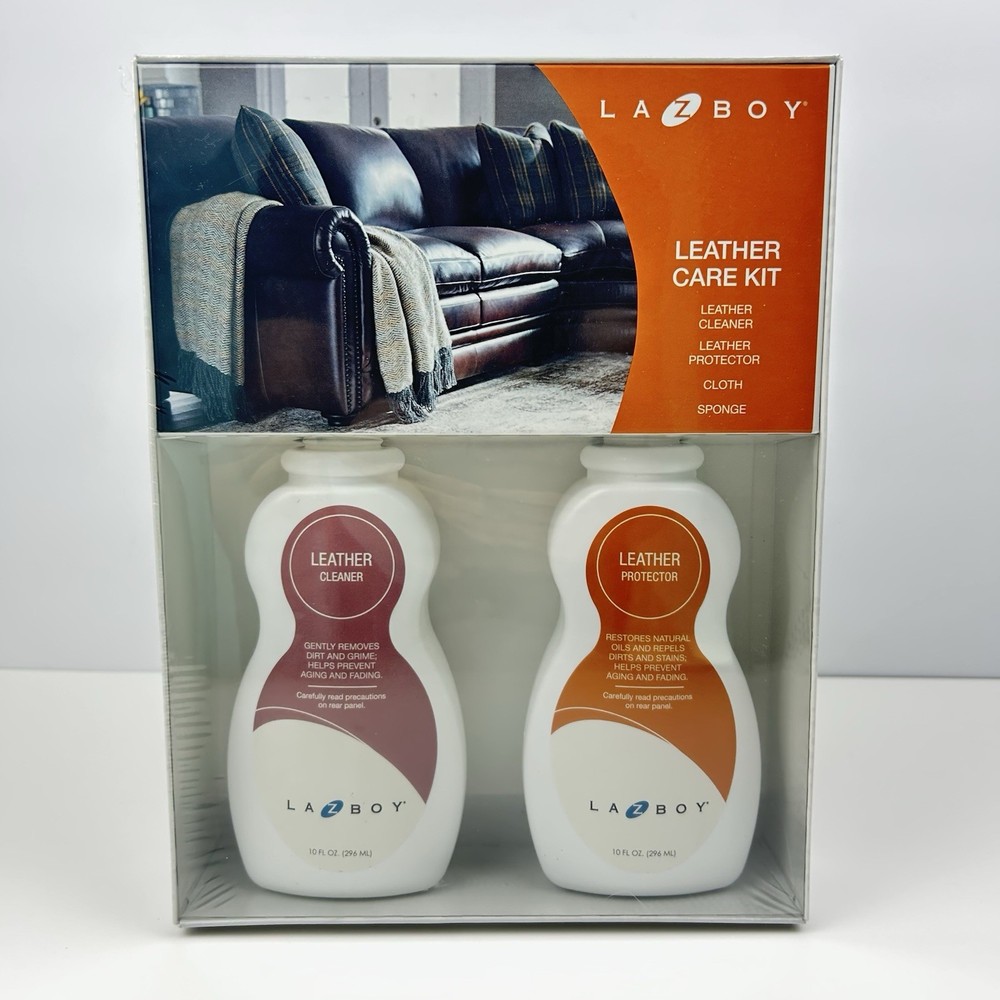 La-Z-boy Leather Care Kit Cleaner & Protector 10 fl oz Bottles Sealed NEW