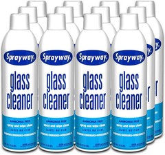 Sprayway Glass Cleaner with Foaming Spray for a Streak-Free Shine 12 Pack