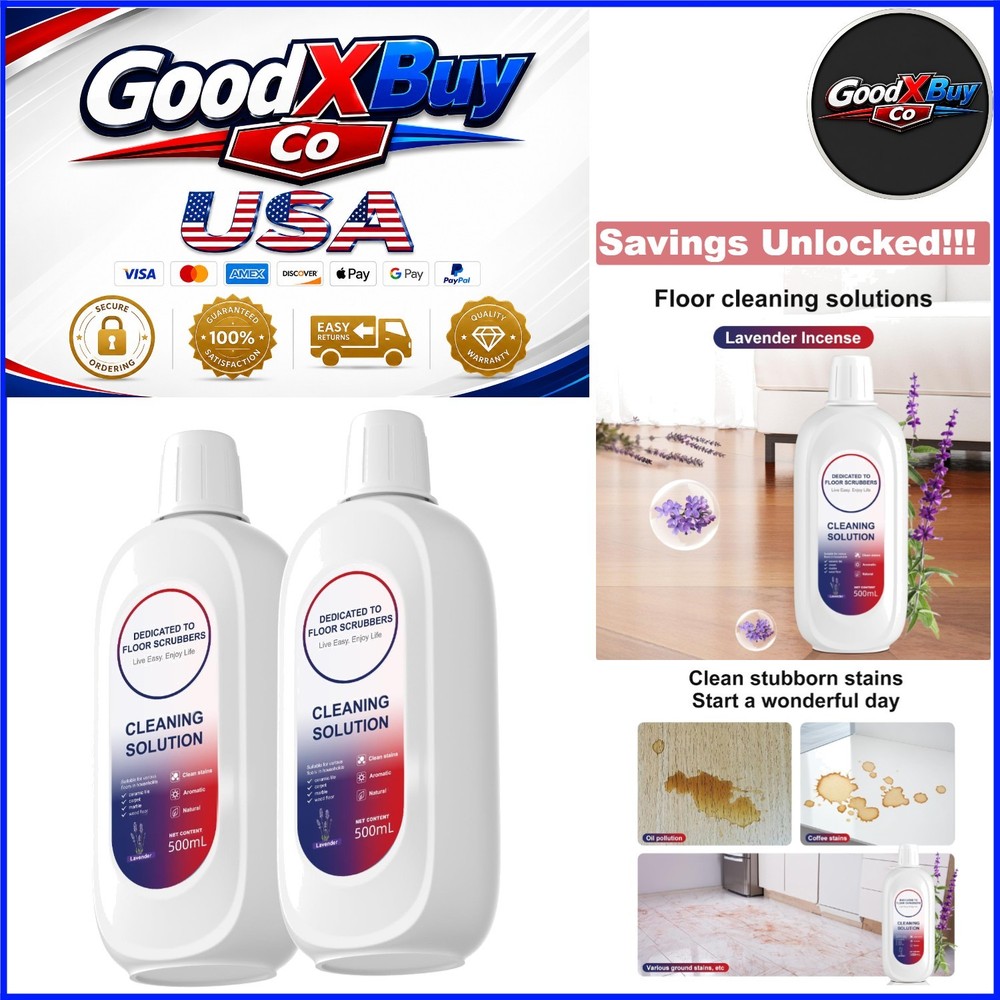 Tineco Floor Cleaning Solution Lavender 2Bottle for Hard Floors Pets Kids Safe