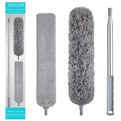 100 Inch Retractable Gap Dust Cleaner Cleaning Tools & Microfiber Feather Dus…