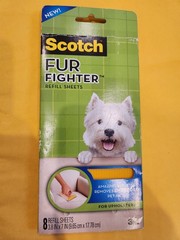 Scotch Fur Fighter 8 Refill Sheets NEW 3M Dog Cat for upholstery