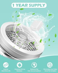 Uproot Clean Washing Machine Cleaner Tablets – 24 Pack for a 12 Month Supply.