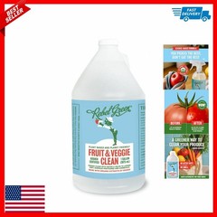 Rebel Green Fruit & Veggie Clean – Plant-Based Produce Cleaner – 1 Gallon