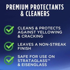 Marine Clear Vinyl Protective Cleaner Cleans And Protects Vinyl Clear Vinyl