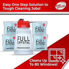 Window Cleaning Kit – 6 oz Glass Cleaner and Bottle with 27 ft , Each 4 oz Ba…