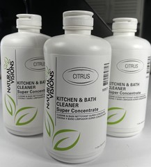 Lot of 3 Sealed Natural Visions Cleaning Concentrate 1 Liter Animal Cruelty Free
