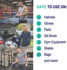 Clean & Freshen Sports Gear – Natural Formula – 3-Pack
