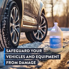 Road Salt Neutralizer -Neutralizes Salt’s Corrosive Films, Paint Metal Protectiv