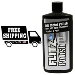 FLITZ Metal, Plastic & Fiberglass Polish 16oz/473ml Liquid Formula (SEE VIDEO)