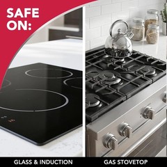 Cooktop Scrubbing Pads, 3 Count Scratch-Free Cleaning Pads for Cermaic, Glass…
