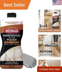 Elegant 32 Oz Wood Floor Polish Bundle – Restores & Protects High-Traffic Floors