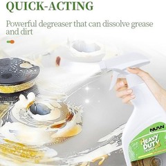 1/2Pack NUAN Cleaner Degreaser Spray, 16.91 oz, Heavy Duty Cleaner for Grease